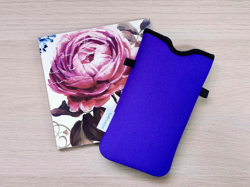 Tainada Men Women Neoprene Cell Phone Sleeve Pouch Case Bag w/Crossbody Strap/Neck Lanyard for iPhone 17/16/15 Pro Max, Air, 16/15 Plus, 16e; Samsung S25, S24, A56, Google Pixel 10, 9a (Purple) - Image 3